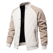 European And American Leisure Coat Fashion Stitching Raglan Sleeve Coat For Men