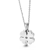 Personalized Simple Four-leaf Clover Pendant Necklace