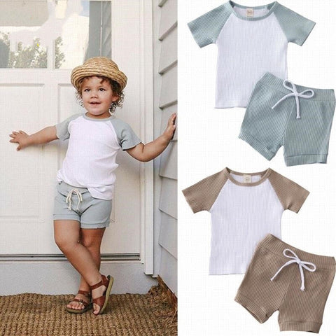 Shirt Shorts 2pcs For Baby Clothes Boy Kids Boys Clothing