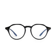 Wuhuama Glasses Round Full Frame TR90 Blu-ray Glasses