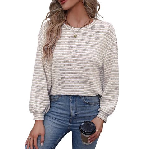 Casual Loose Knitted Pullover Sweater For Women