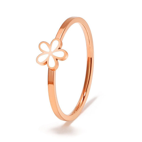 Elegant Little Flower Ring Female Personality Normcore Style Girlfriends Index Finger Ring