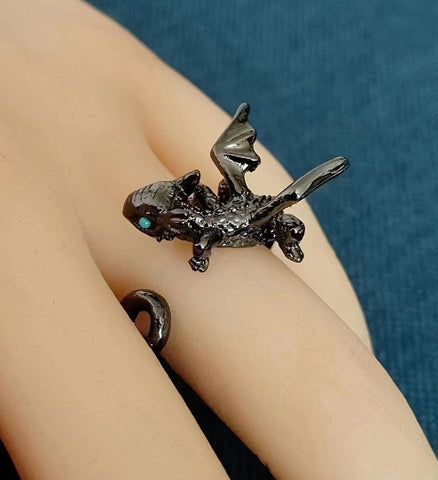 Little Flying Dragon Cute Wild Index Finger Ring