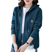 Knitted Cardigan Hooded Thickened Sweater Coat