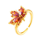 Gold-plated Adjustable Ring Female Accessories