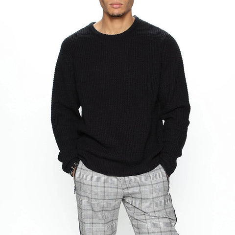 Long Sleeve Crew Neck Casual Men's Loose