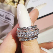 Fashion Main Stone Simple Bracelet Female Combined Ring Niche