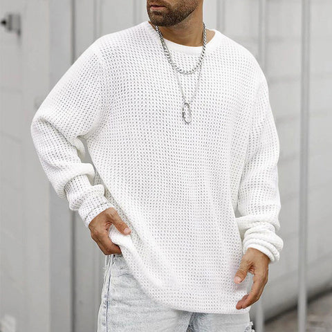 Long Sleeve Crew Neck Casual Men's Loose