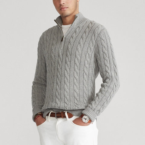 Autumn Dream Gray Suit Knitted Sweater And Light Vest With White Pants This Suit Combines Practicality And Elegance