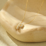 Silver 26 Letter Bubble Necklace For Women Full Diamond