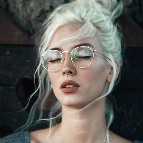 Woman Men Glasses Retro Round Glasses Frame