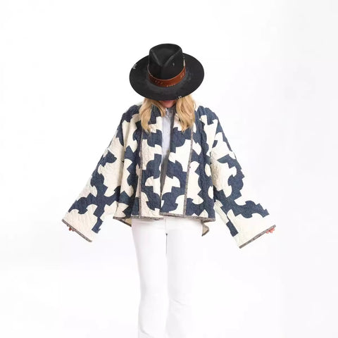 European And American Women's Clothing Printed Kimono