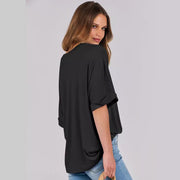 Women's Pullover Top Loose Short Sleeve