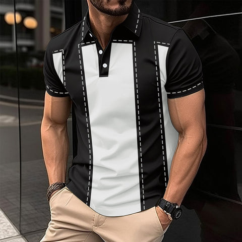 Digital Printing Men's Short Sleeve Casual