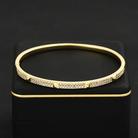 Simple Design Micro-inlaid Diamond Bracelet For Women