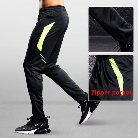 Sports pants Men's Running Pants With Zipper Pockets GYM Football Soccer Training Soccer Pant Exercise Jogging Long Trousers