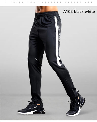 Sports pants Men's Running Pants With Zipper Pockets GYM Football Soccer Training Soccer Pant Exercise Jogging Long Trousers