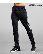 Sports pants Men's Running Pants With Zipper Pockets GYM Football Soccer Training Soccer Pant Exercise Jogging Long Trousers