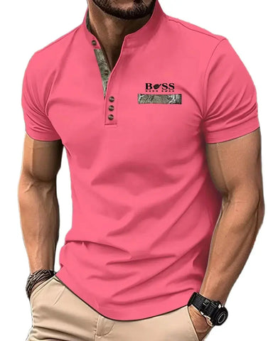 Spring/Summer Men's Short sleeved Clothing Soft Sports Top Fitness T-shirt Sports Wear Breathable T-shirt Men's Polo