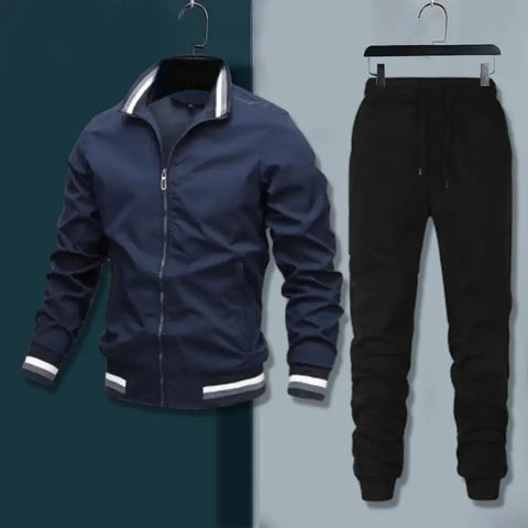 Men Suit Casual Fashion Breathable Jacket Sportwear Pants Winter Autumn Coat Boy Jogger For Home School Outdoor Sports