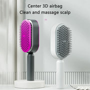 One-Key Quick Self Cleaning Hair Brush Women Massage Comb Hair Brush Air Cushion Detangling Scalp Massage Comb Styling Tools