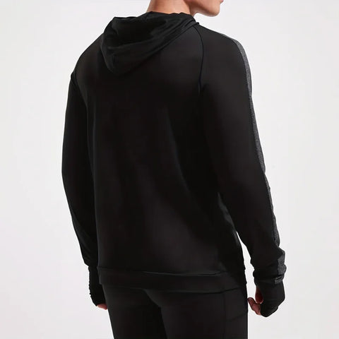 New Running Sports Fitness Clothing Men Autumn Fitness Long-Sleeved Quick-Dry Running Tops Hoodie Leisure Pullover Men Clothing