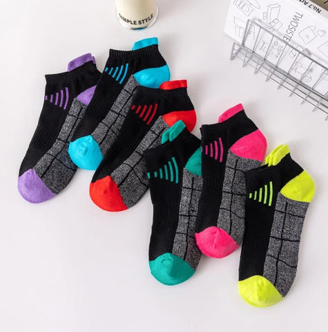 HSS 3Pairs Organic Cotton Women Socks Ankle Breathable Run Sports Sock Black Pink Casual Athletic Summer Thin Men Short Sokke