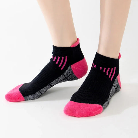 HSS 3Pairs Organic Cotton Women Socks Ankle Breathable Run Sports Sock Black Pink Casual Athletic Summer Thin Men Short Sokke