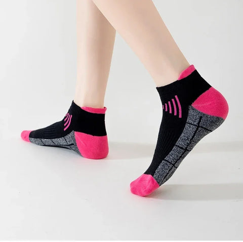 HSS 3Pairs Organic Cotton Women Socks Ankle Breathable Run Sports Sock Black Pink Casual Athletic Summer Thin Men Short Sokke