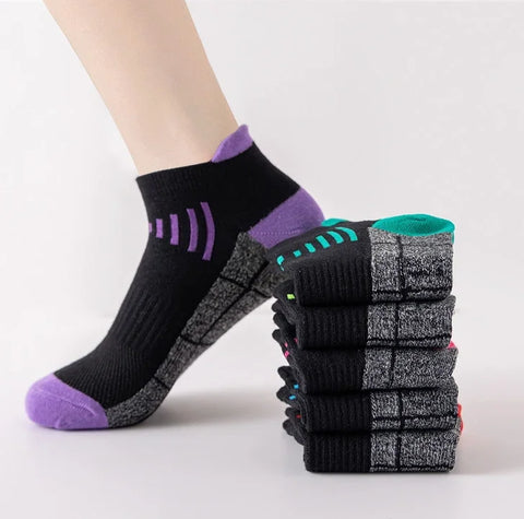 HSS 3Pairs Organic Cotton Women Socks Ankle Breathable Run Sports Sock Black Pink Casual Athletic Summer Thin Men Short Sokke