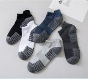 5 Pairs of Men's Socks and Short Socks for Men's Summer Thin Anti-odor Sweat-Absorbent Breathable Mesh Sports Socks Cotton Socks