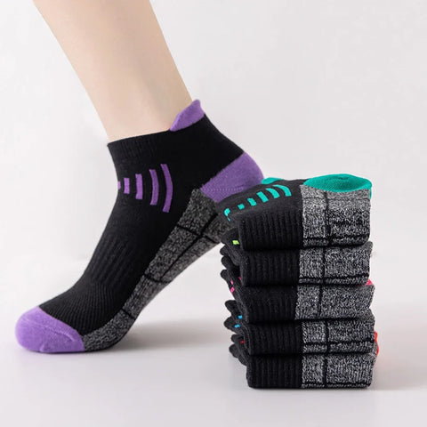 HSS 3Pairs Organic Cotton Women Socks Ankle Breathable Run Sports Sock Black Pink Casual Athletic Summer Thin Men Short Sokke