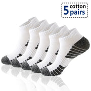 5 Pairs of Men's Socks and Short Socks for Men's Summer Thin Anti-odor Sweat-Absorbent Breathable Mesh Sports Socks Cotton Socks