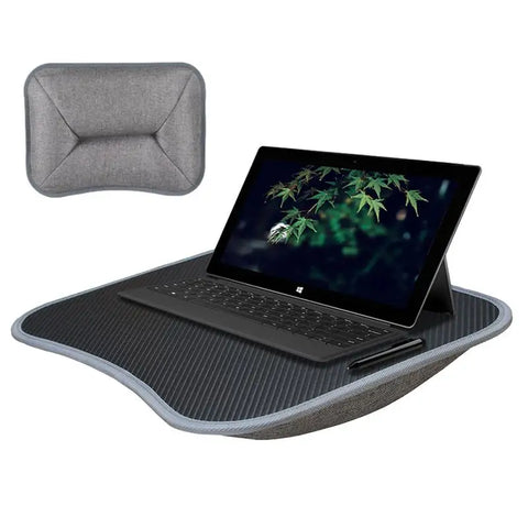 Laptop Lap Desk Lapdesk For Laptop With Soft Pillow Cushion Writing Padded Tray With Handle For Work And Game On Couch