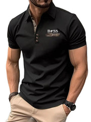 Spring/Summer Men's Short sleeved Clothing Soft Sports Top Fitness T-shirt Sports Wear Breathable T-shirt Men's Polo