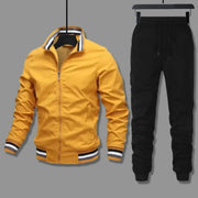 Men Suit Casual Fashion Breathable Jacket Sportwear Pants Winter Autumn Coat Boy Jogger For Home School Outdoor Sports