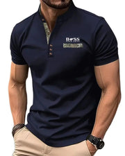 Spring/Summer Men's Short sleeved Clothing Soft Sports Top Fitness T-shirt Sports Wear Breathable T-shirt Men's Polo