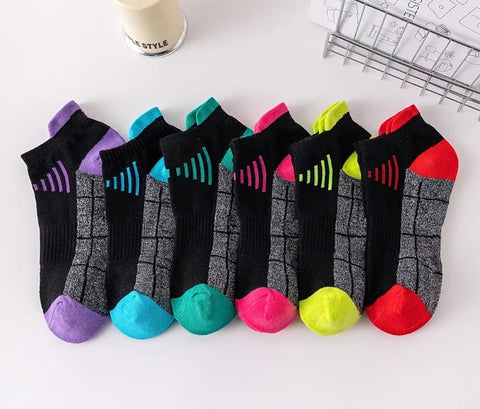 HSS 3Pairs Organic Cotton Women Socks Ankle Breathable Run Sports Sock Black Pink Casual Athletic Summer Thin Men Short Sokke