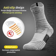 2Pairs Anti-slip Football Socks Men Women Cotton Sock Short Long Tube Soccer Basketball Sport Socks Breathable Deodorous Socks