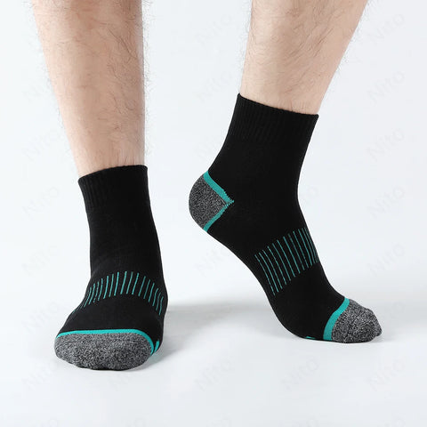 High Quality Lot Men's Socks Casual Breathable Run Sports Socks 5 Pairs Male Cotton Socks Winter Black Socks Men Large size38-45