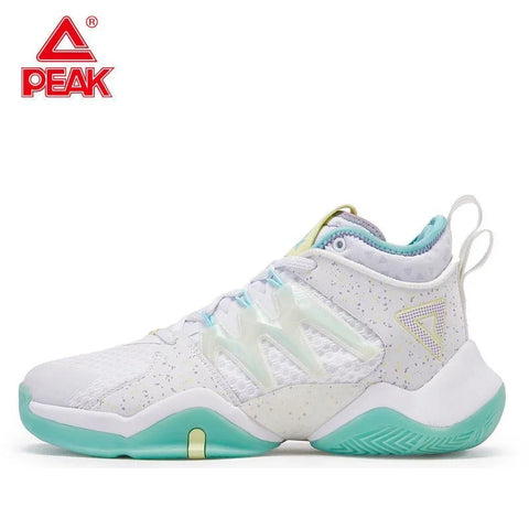 PEAK Men's Basketball Shoes Lightning Casual Sneakers Anti Slip and Shock-absorbing Checkered for Young People in Spring 2024