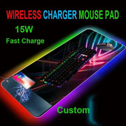 XGZ Wireless Charging Mouse Pad Rgb CUSTOMIZED Mousepad Gaming Setup Accessories Diy Desk Mat Table Keyboards Dropshopping