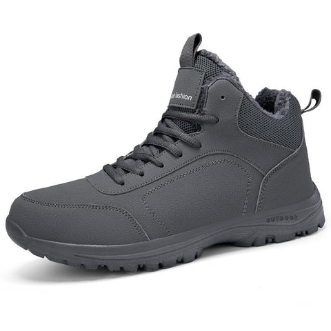 Men's Winter Outdoors Martin Boots Fleece-lined Warm Snow Casual Shoes