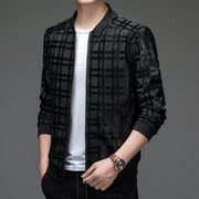 Baseball Collar Leather Coat Spring And Autumn Men