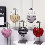 Women's Chain Bag High-grade Messenger Bag Heart Shape