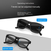 Electronic Color Mixing Intelligent Color Changing Polarized Sun Glasses