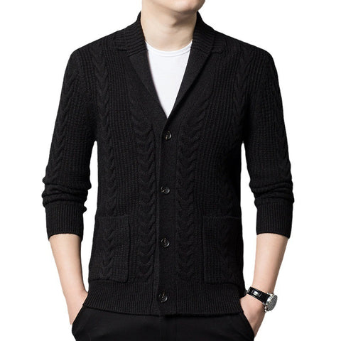 Comfortable Knitted Cardigan Men's Casual Jacket