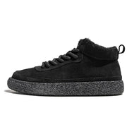 Men's Platform Mid-top Casual Suede Skate Shoes