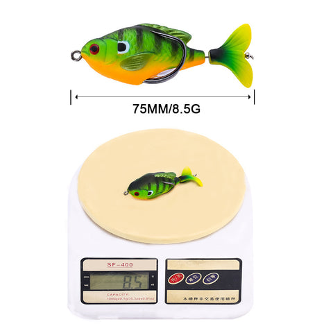 Lure 75cm Water Surface Tractor Rotating Simulation Thunder Frog Fish