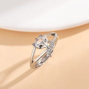 Fox Zircon Ring Female Creative Design Niche